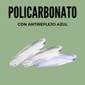 MICA POLICARBONATO ANTIREFLEJANTE AZUL