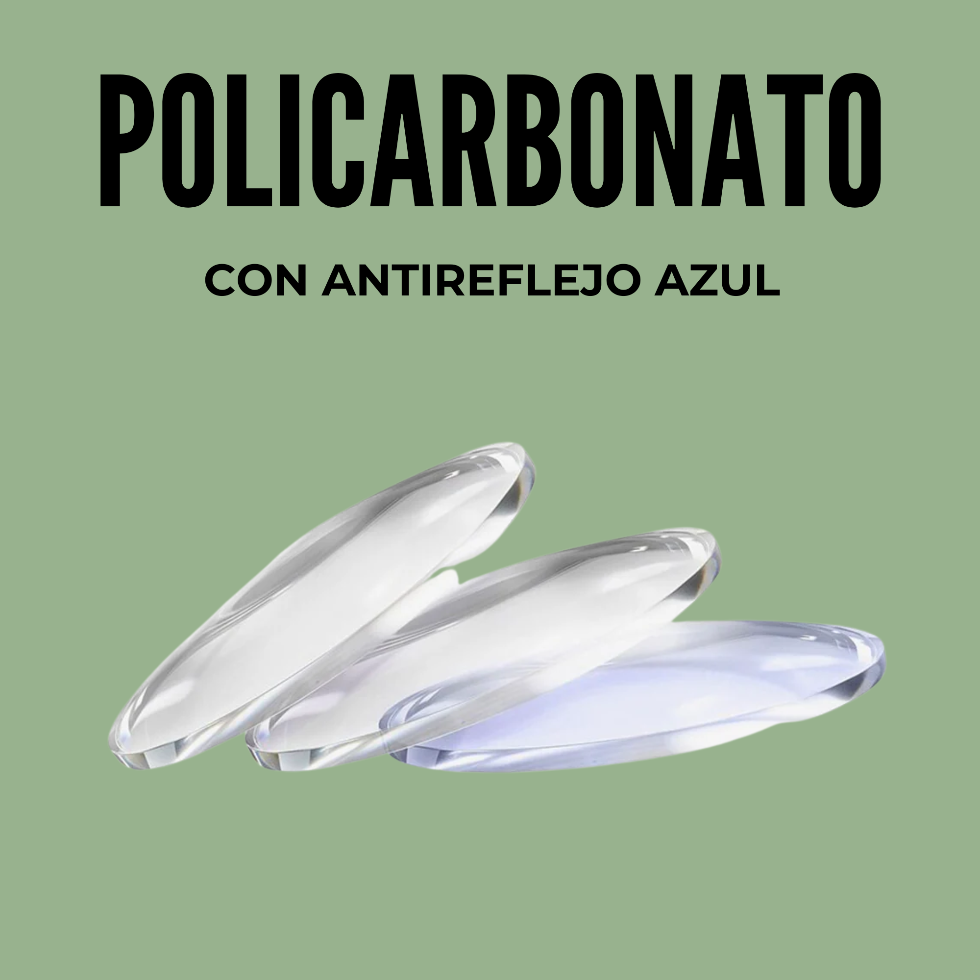 MICA POLICARBONATO ANTIREFLEJANTE AZUL